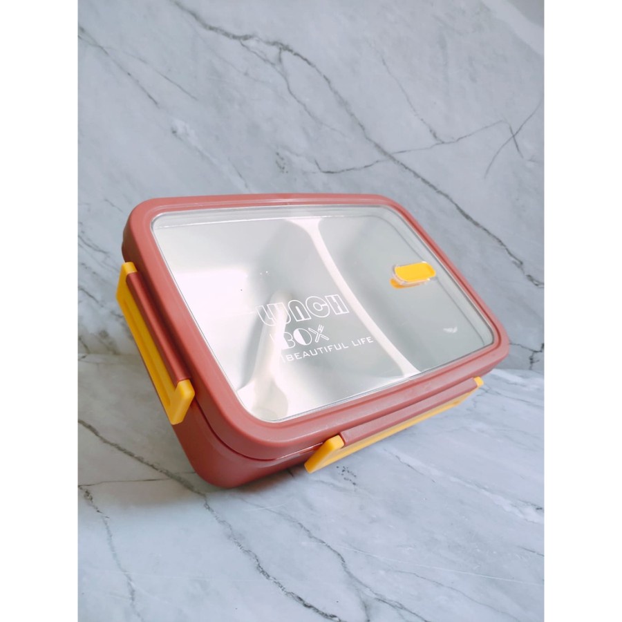 TEMPAT MAKAN / LUNCH BOX / KOTAK MAKAN 1100ML BEAUTIFUL LIFE / FOOD &amp; DRINK 2 SKAT BPA FREE