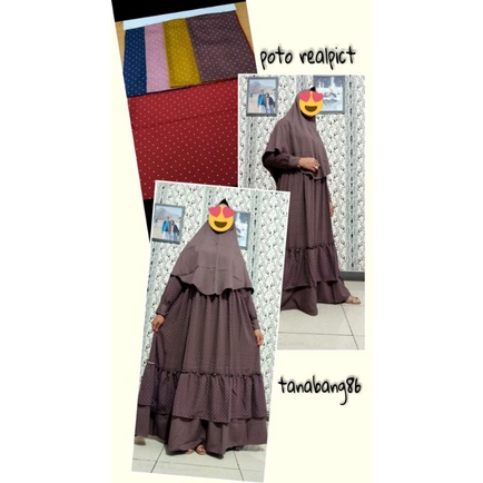 GAMIS SAR'I MONALISA(POLKADOT MOTIP)