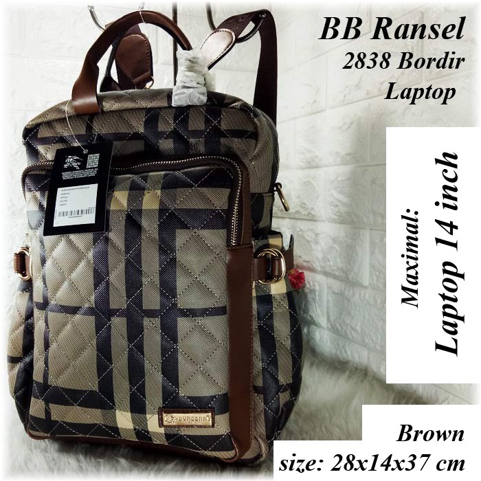BB Ransel 2838 Laptop (Muat Sampai 15 Inch) Big Size