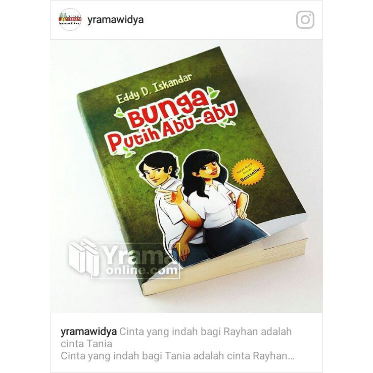 Novel Bunga Putih Abu Abu Karya Eddy D Iskandar Yrama Widya Shopee Indonesia