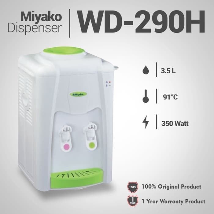 MIYAKO Dispenser / Water Dispenser WD 290 HC / PHC - Garansi Resmi 1 Tahun