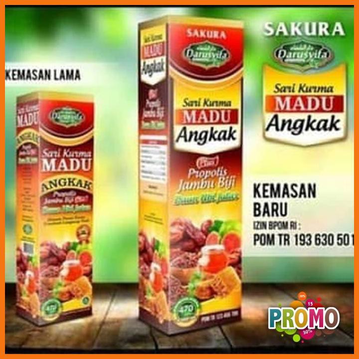 

DISKON - SARI KURMA MADU ANGKAK DARUSYIFA Plus Propolis Jambu Biji Daun Ubi