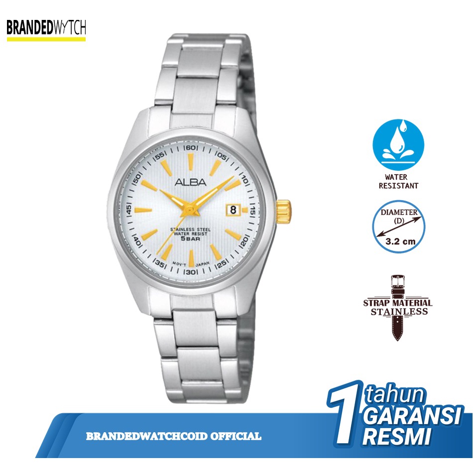 Alba AH7A23X1 Jam Tangan Wanita Alba AH7A23 Original Diamter 3,2 cm