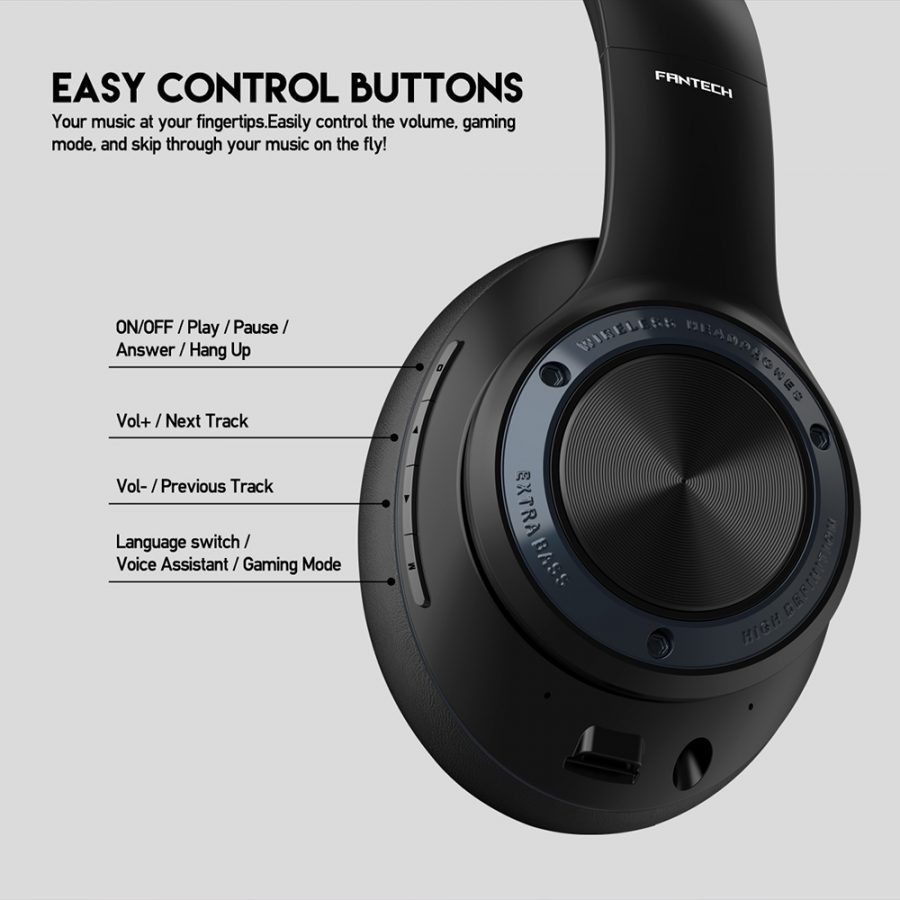 Fantech WH01 Wireless Bluetooth Gaming Headphones