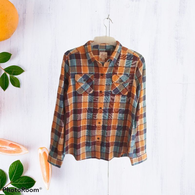 Flannel UNIQLO Second Original / Flannel Cewek UNIQLO Second Original / Flannel Cewe UNIQLO Original