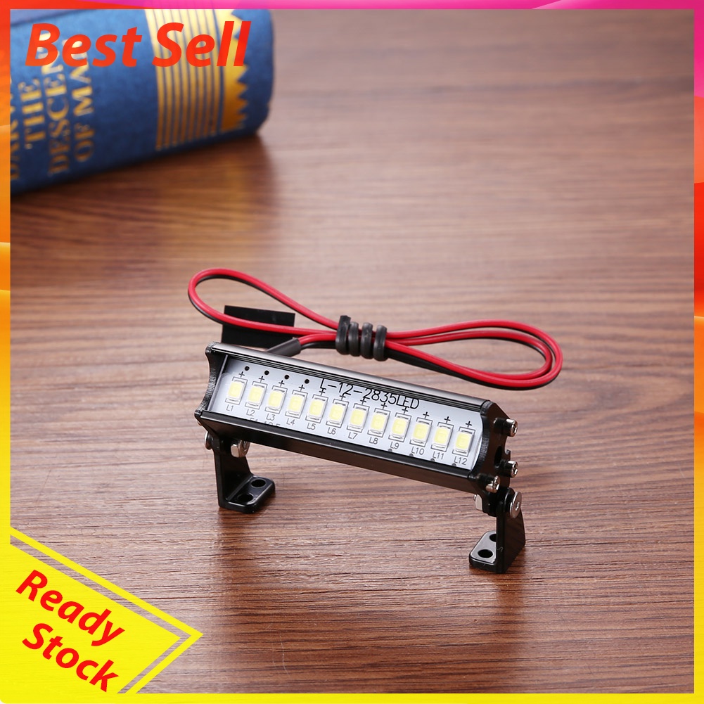 Universal 55mm 12 LED Model Car Roof Light for RC Climbing Car Accessories