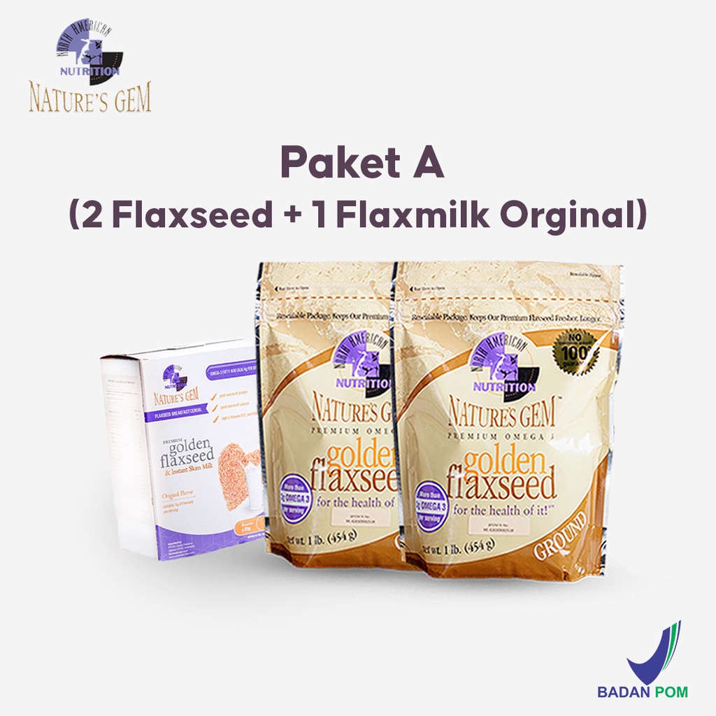 

North American Nutrition Nature’s Gem - Paket A (2 Flaxseed + 1 Flaxmilk orginal)