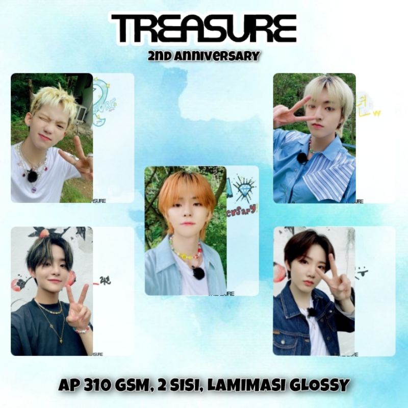 Photocard Treasure 2nd Anniversary Unofficial (BACA DESKRIPSI)