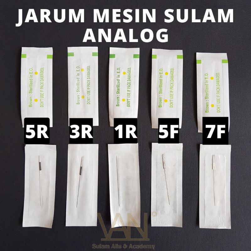 JARUM MESIN STANDART SULAM ALIS BIBIR EYELINER 1R 3R 5R 5F 7F EYEBROW LIPS NEEDLE