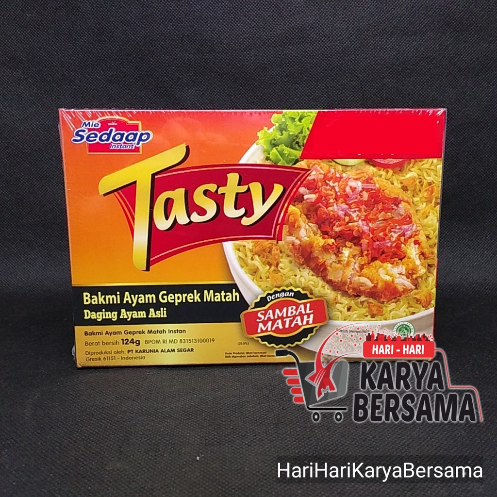 

MI SEDAAP TASTY AYAM GEPREK SAMBAL MATAH 124GR