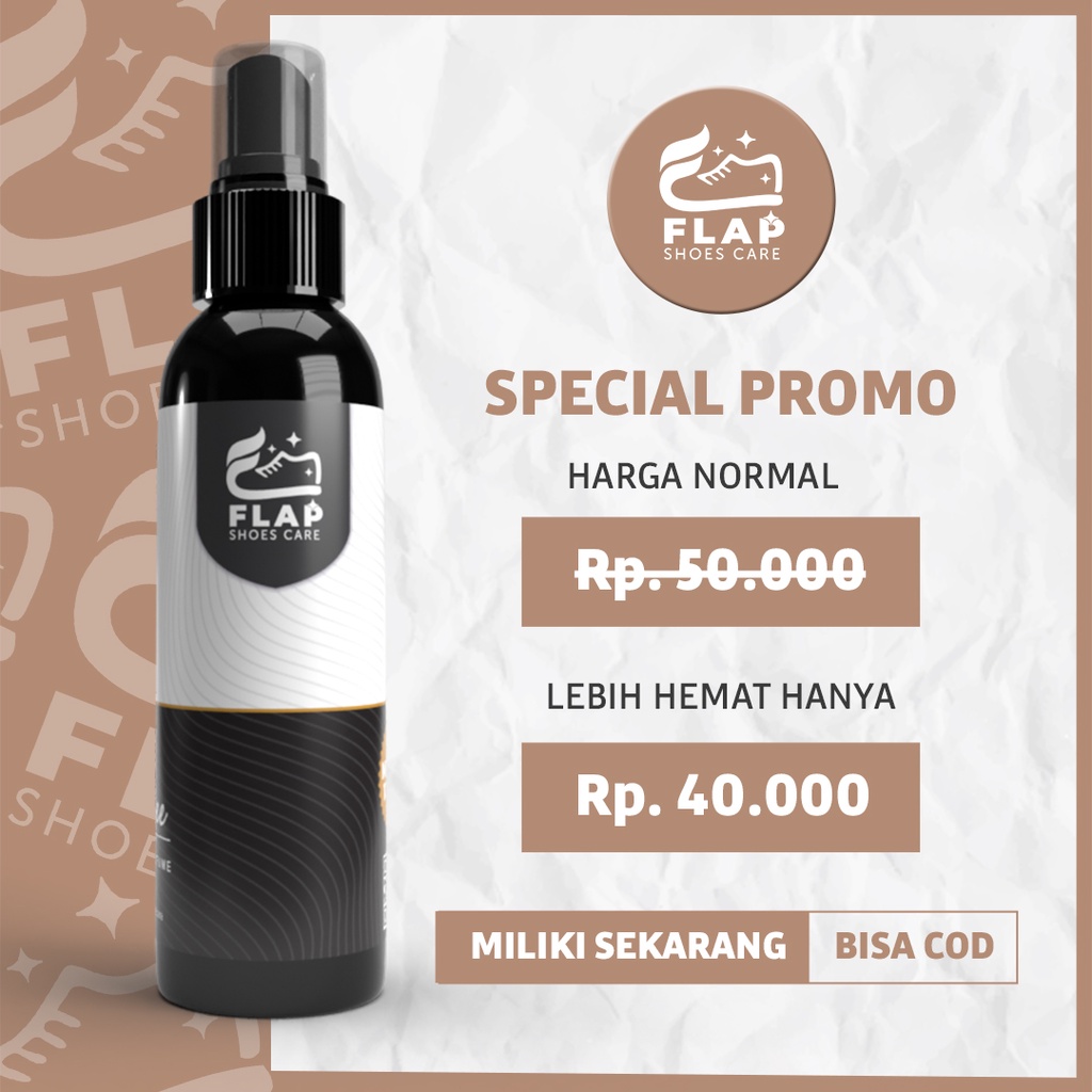 Flap Shoes Care Parfum Sepatu Anti Bau dan Bakteri Kopi 100mL