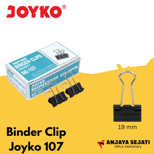 

Binder Clip Joyko 107 | Penjepit Kertas | Isi 12pcs