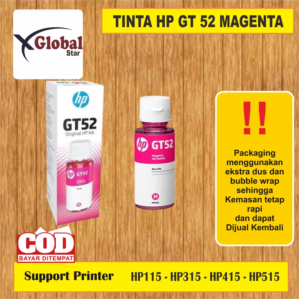 TINTA HP GT53 &amp; GT52 INK PREMIUM(COMPATIBLE) FOR GT 5810 5820