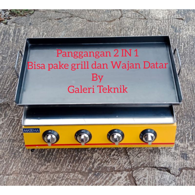 WAJAN PANGGANGAN SOSIS, WAJAN GRILL PANGGANGAN SOSIS, 4 TUNGKU, GRILL WAJAN 4 TUNGKU, WAJAN BAJA 57X