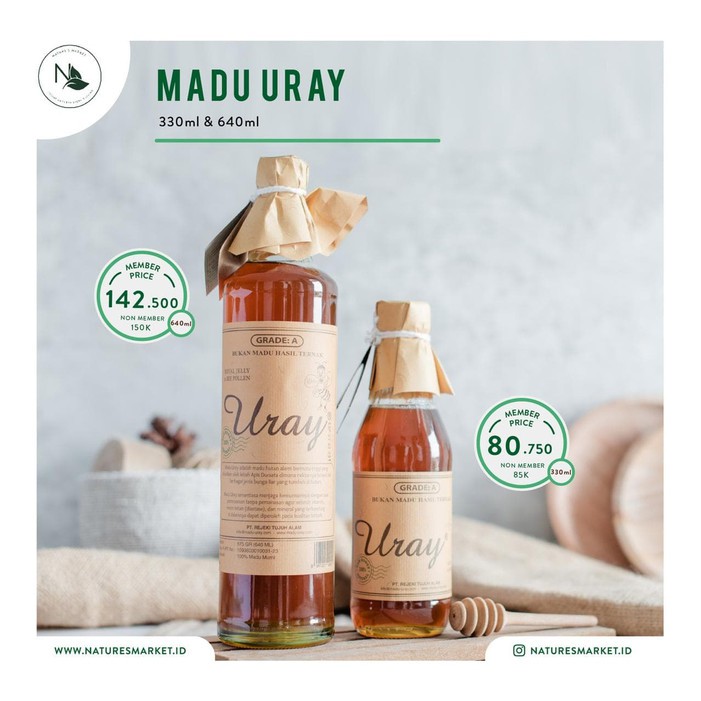 

madu asli lebah uray natural hasil ternak Y6U0