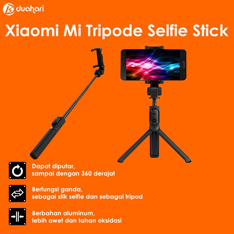 Selfie Stick Tripod Original Bluetooth Remote Shutter Holder Tripod Tongsis