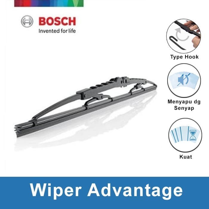 Bosch Wiper Advantage Kaca Depan Mobil Size 17 Inci BA17 - 1 Pcs