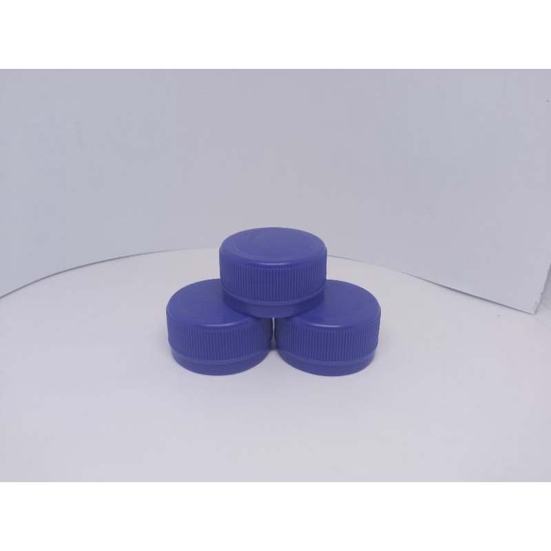 Tutup botol biru aqua long neck polos bersegel cocok untuk botol aqua