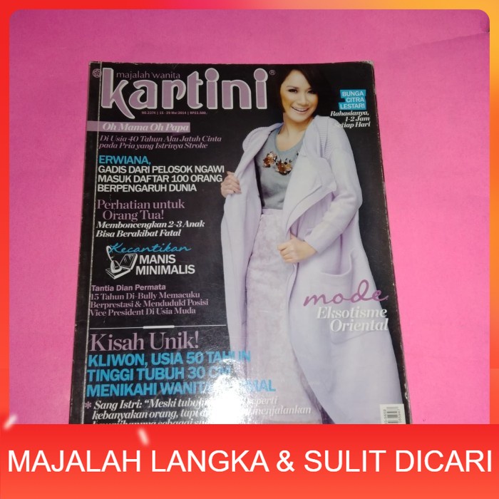 Majalah KARTINI No.2374 Mei 2014 Cover BUNGA CITRA LESTARI Langka