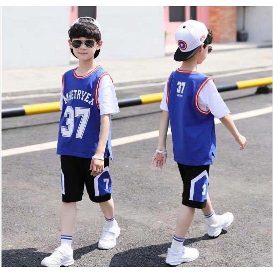 baju anak laki laki import Setelan Anak Usia-Umur SD SMP setelan sporty 37