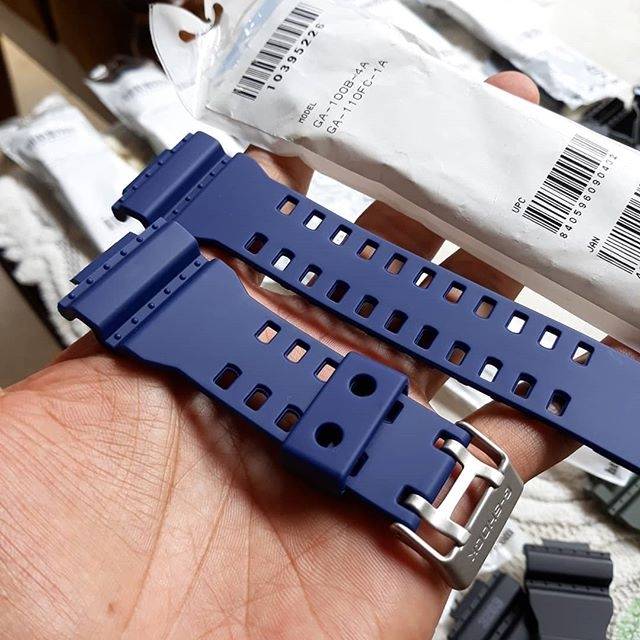 Strap Gshock GA100B GA110FC biru doff original