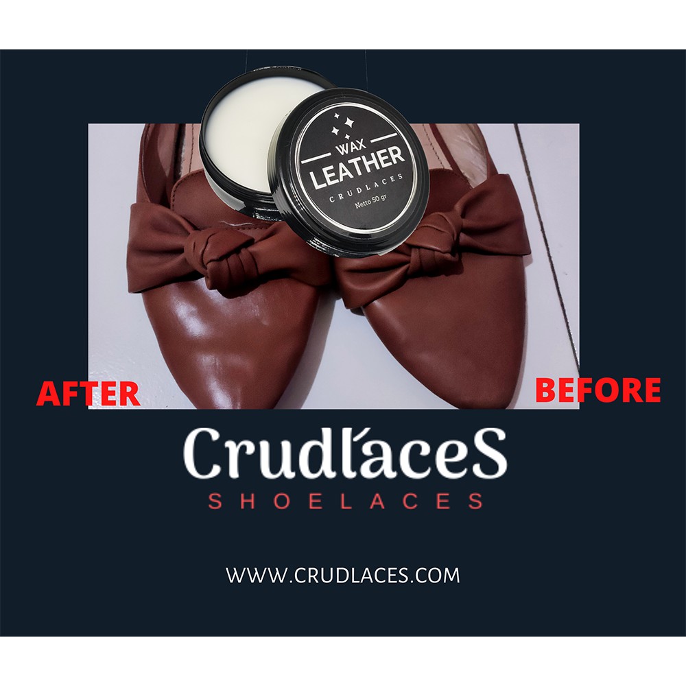 LEATHER WAX CRUDLACES 50 gr-LEATHER CARE-PERAWATAN PELEMBAB BAHAN KULIT-SEMIR SEPATU-WAX SEPATU KULI