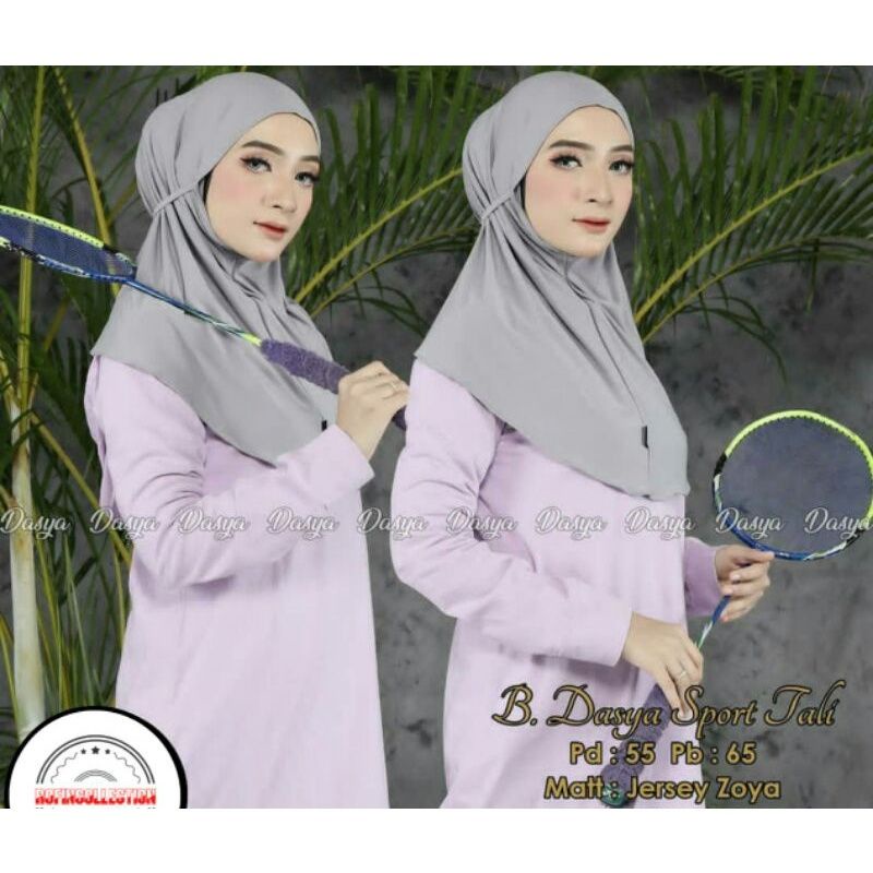 Bergo Sport Tali / Hijab Instan Jersey Zoya / Jilbab Olahraga