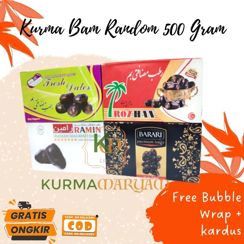 

[ KM ] KURMA BAM RANDOM 500 GRAM || KURMA BAM BARARI ORIGINAL || KURMA BAM RAMIN || KURMA BAM ROZHAN IRAN BAM ANGGUR ASLI || OLEH OLEH HAJI DAN UMROH