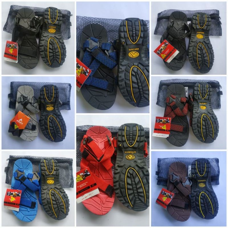 Sandal gunung outdoor murah slop tali kain