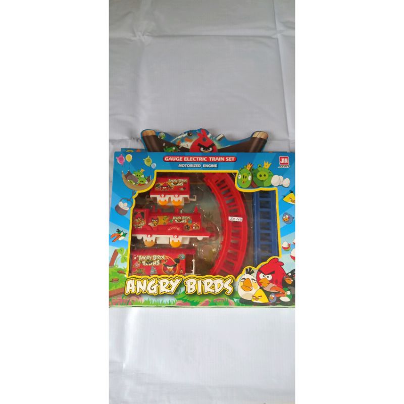 Lokomotif Kereta Rel Set Mainan Anak (Angry Birds)
