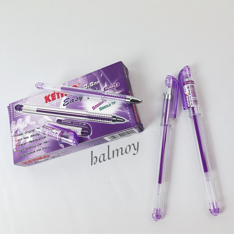 

PULPEN GEL / CAIR KENKO EASY GEL WARNA PURPLE ( 1 BOX = 12 PCS )