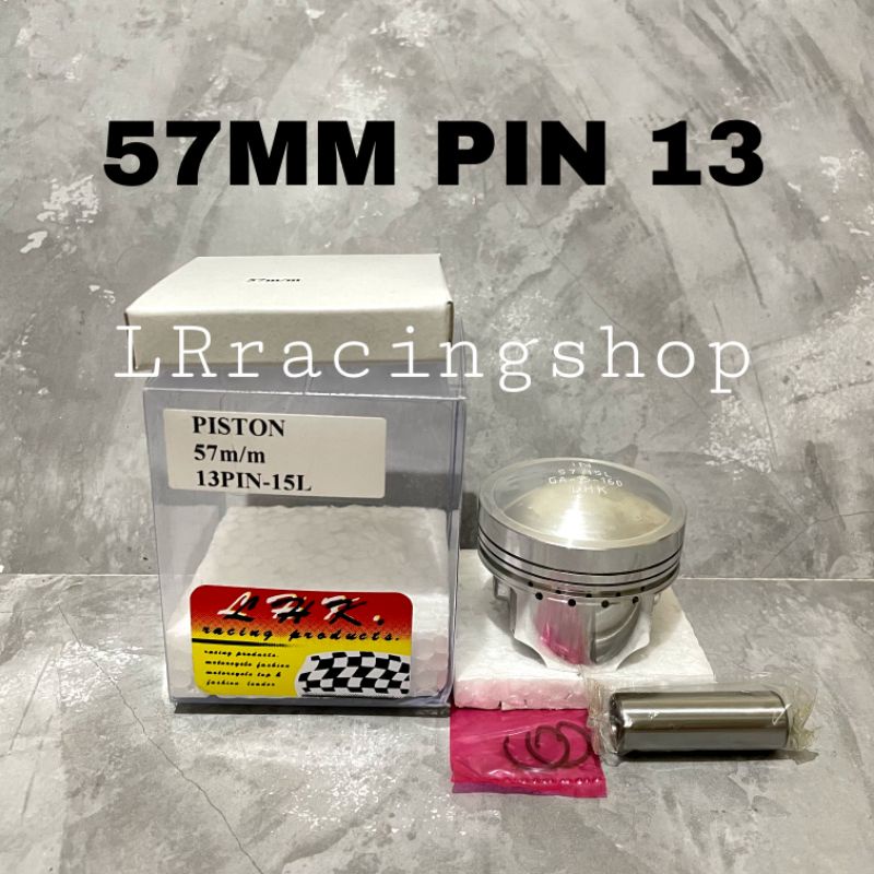 Piston LHK 57 57mm pin pen 13 set ring piston seher LHK thailand