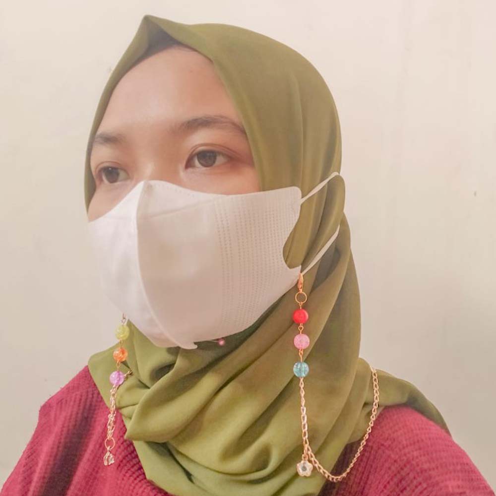[COD] STRAP MASKER 2in1 Konektor Kalung Masker Hijab Non-Hijab Premium [Ready Stock]
