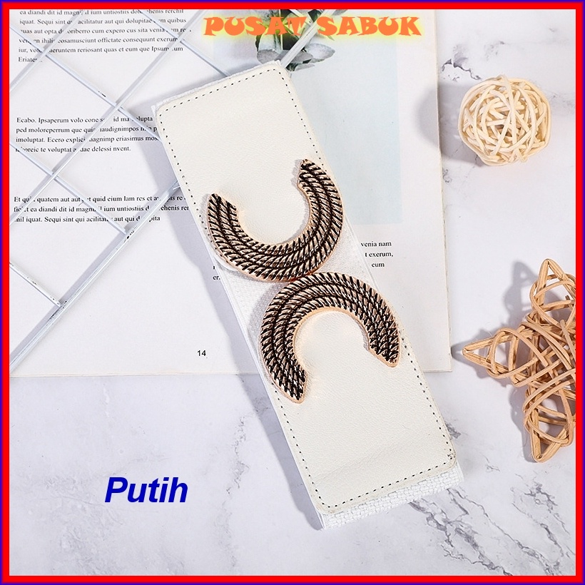 Belt Sabuk Wanita Obi Karet Lebar Women Ikat Pinggang Fashion Gesper Cewek Korea Oby Besar Gasper Panjang Jumbo Big size Cantik Kekinian Hitam Merah