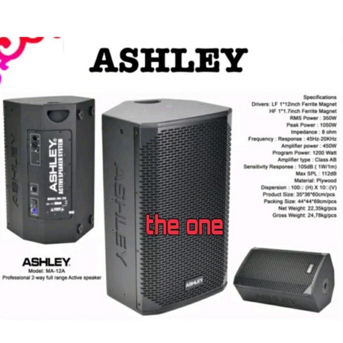 Jual Speaker Aktif Ashley Ma 12A Original Active Shopee