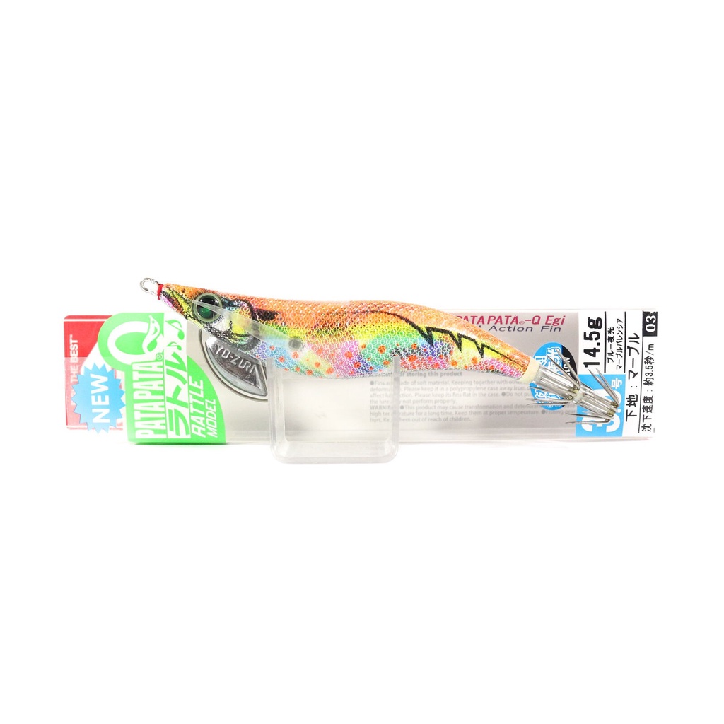 Yo Zuri Egi Pata Pata Q Rattle Squid Jig Sinking Size 3.0 BLRP 5340