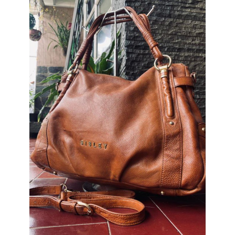 Sisley bag authentic leather Preloved