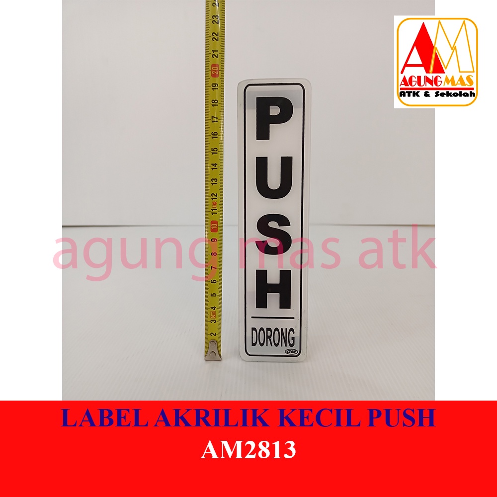 

LABEL AKRILIK KECIL PUSH