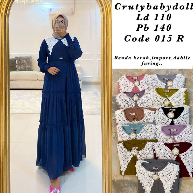 gamis kerah renda umpak(ans)