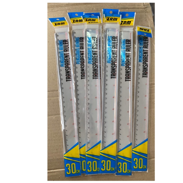 

ZRM Transparent Ruler / Penggaris Bening 30cm