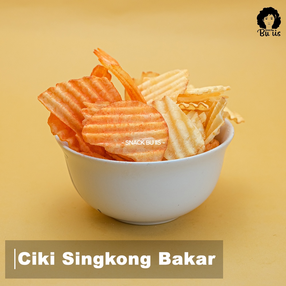 

250gram Ciki Singkong Bakar Balado/Keju Snack Bu Iis Cemilan Sukabumi Ciki Chuba Cuba