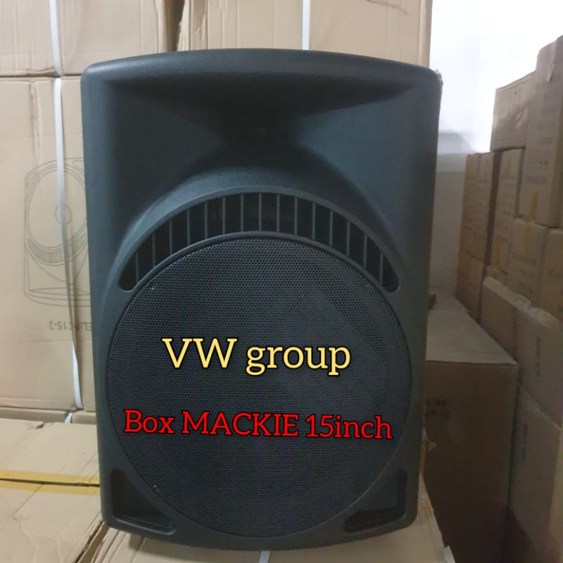 box speaker fiber plastik 15 inch 15in model Mackie Miki 15inch IMPORT / Box kosong Mackie 15in