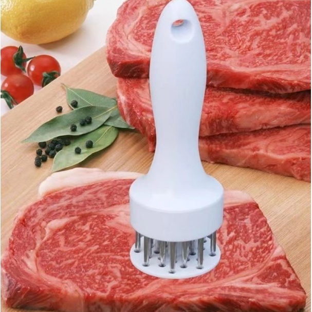 Alat Pelunak Pelembut Daging Alat Dapur Pengempuk Meat Tenderizer Pencacah Daging Manual / Pengempuk / Pencacah Daging / Alat Penggiling Daging / Gilingan Daging / Penghancur daging / Penghalus Daging / Alat Pelunak Danging / Meat Tenderizer stainless