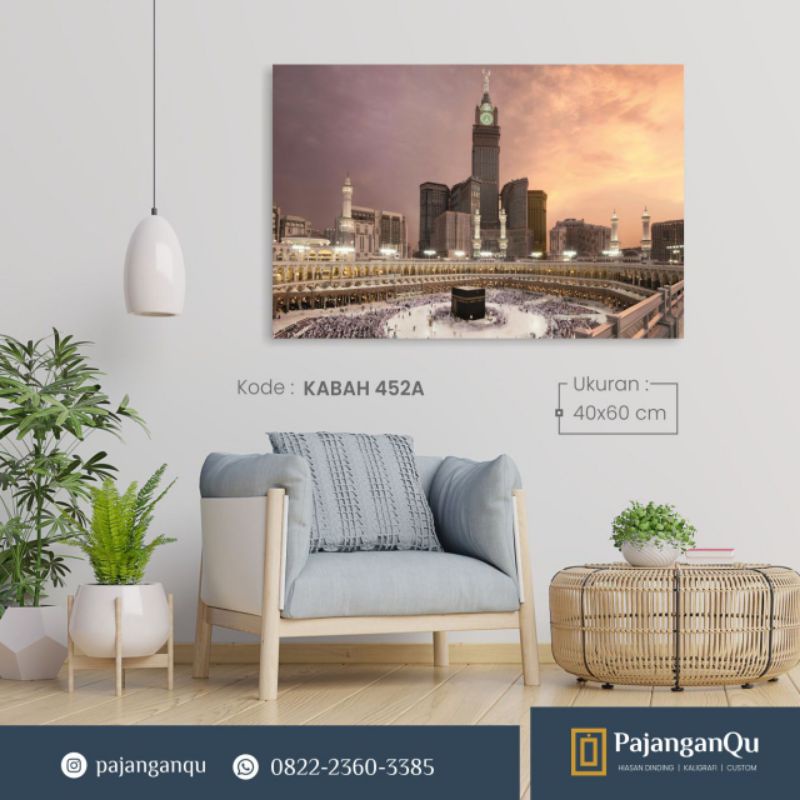 Wallart Ka'bah hiasan dinding mekah wall decor besar 45x70cm