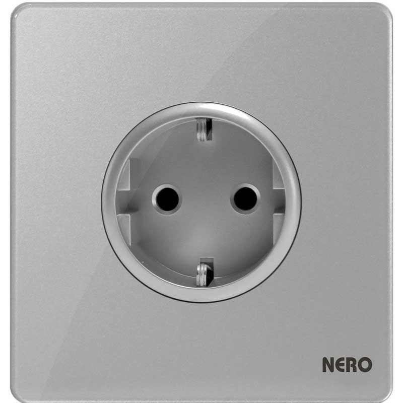 PRECIOSA I916VG-GR Stop Kontak Schuko Socket NERO