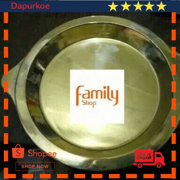 Promo CETAKAN MARTABAK MANIS BANGKA TERANG BULAN 24 CM KUNINGAN ASLI TEBAL Keren