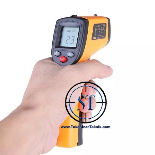 Digital Thermometer Industri Termometer Laser Gun Infrared Alat Ukur Suhu Panas Benda Tembak non Contact