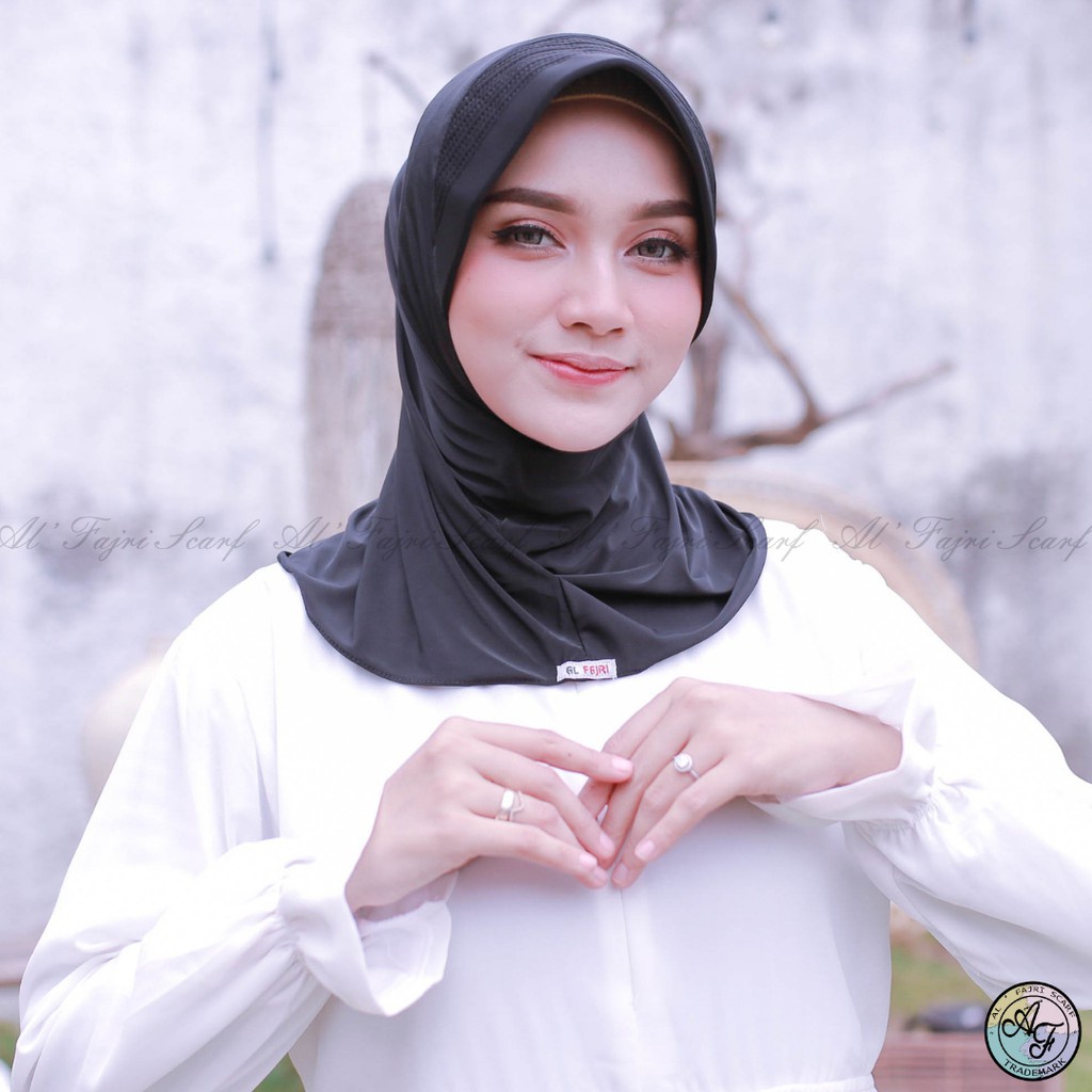 Hijab instan sport LINEAR bergo alfajri Kerudung Olahraga