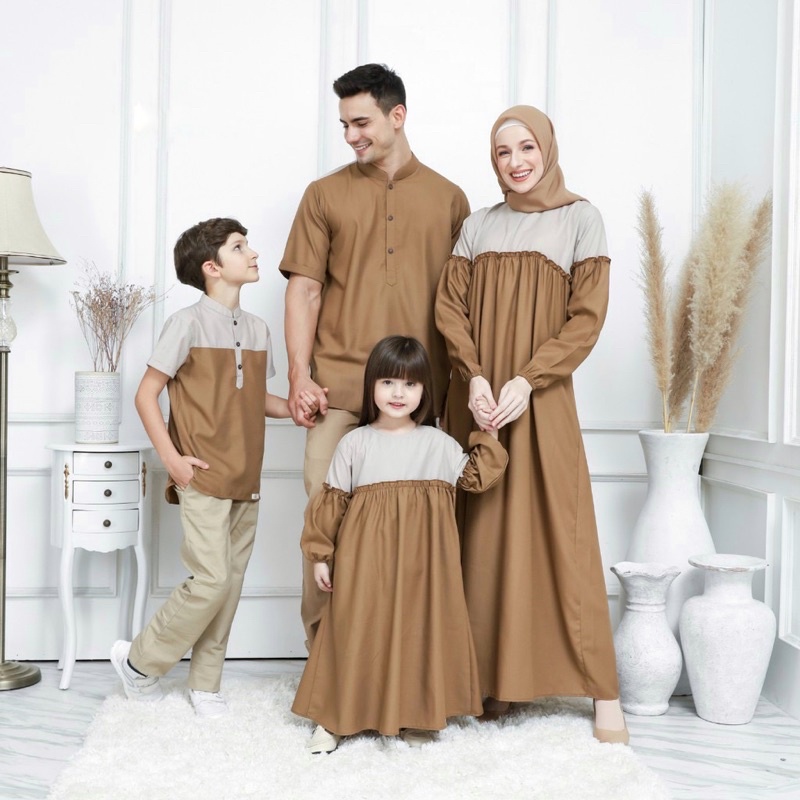 Sarimbit Keluarga Muslim Khaki Model Khaka Series