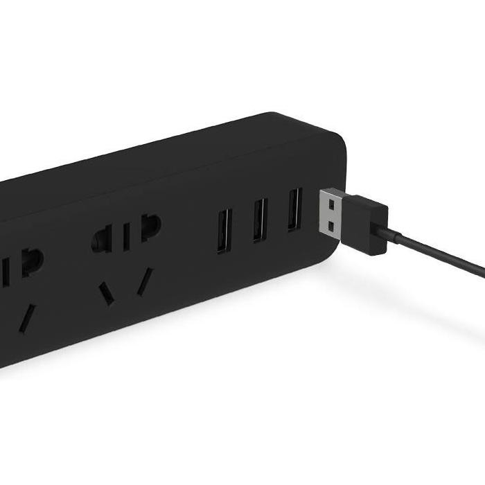 Xiaomi Mi Smart Power Strip 3 Plug dengan 3 USB Port 2A - XMCXB01QM (ORIGINAL)